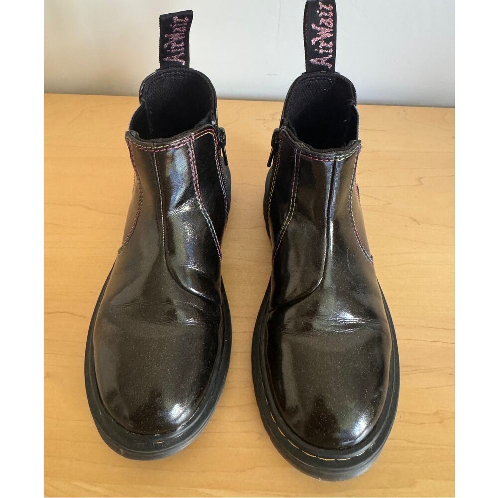 Dr. Martens Toddler 2976 Sparkle Rays Black Chelsea Boots Size UK 13/EU 32/US 1